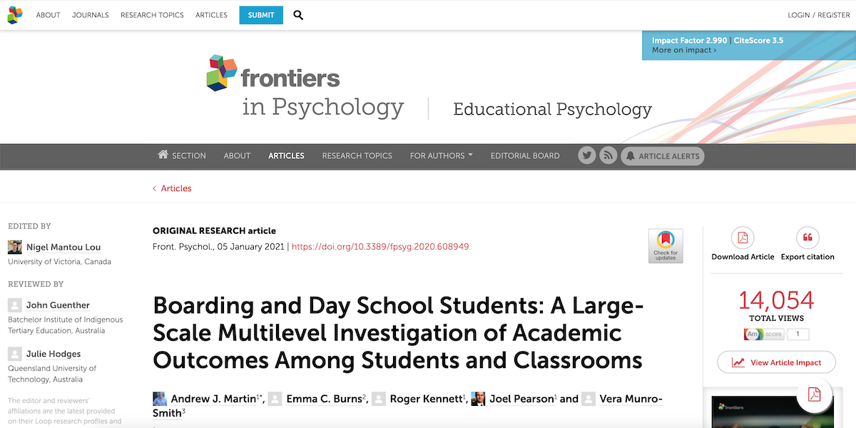 Frontiers in Psychology