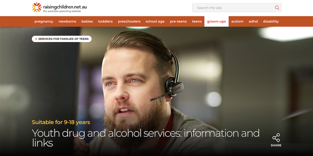 Youth drug and alcohol services